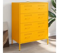 vidaXL Sideboard Mustard Yellow 68x39x89 cm Steel