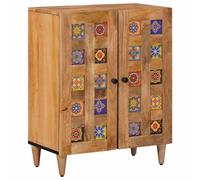 vidaXL Sideboard Natural 60 x 33.5 x 75 cm Solid Mango Wood