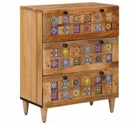 vidaXL Sideboard Natural 60 x 33 x 75 cm Solid Mango Wood