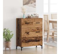 vidaXL Sideboard Old Wood 69.5 x 34 x 90 cm Engineered Wood and Iron