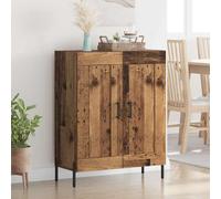 vidaXL Sideboard Old Wood 69.5 x 34 x 90 cm Engineered Wood and Iron