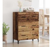vidaXL Sideboard Old wood 69.5 x 34 x 90 cm Engineered Wood and Iron