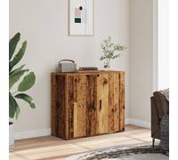 Wooden Sideboard Cabinet Cupboard Storage Buffet Unit w/ Compartments & 2 Doors
