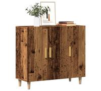 vidaXL Sideboard Old Wood 90x34x80 cm Engineered Wood - Brown, Brown