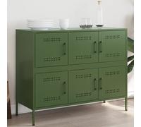 vidaXL Sideboard Storage Cupboard Side Cabinet Highboard Olive Green Steel