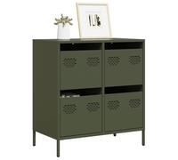 vidaXL Sideboard Olive Green 68x39x73.5 cm Cold-rolled Steel