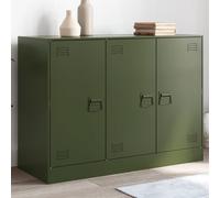 Vidaxl Sideboard Olive Green 99X39X73 Cm Steel