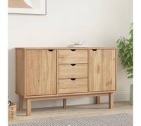 Vidaxl Sideboard Otta 113.5X43X73 Cm Solid Wood Pine