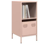 Sideboard Pink Cold-Rolled Steel 35x39x73.5 cm 1 Drawer Shelf Compact MattFinish
