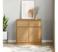 vidaXL Sideboard SAUDA Oak 80x43x75.5 cm Solid Wood Pine