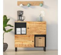 vidaXL Sideboard Side Cabinet with 2 Doors Cupboard Highboard Solid Wood Mango