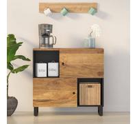 vidaXL Sideboard Side Cabinet with 2 Doors Cupboard Highboard Solid Wood Mango
