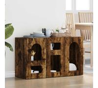 vidaXL Sideboard Smoked Oak 100 x 35 x 59 cm Engineered Wood