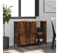 vidaXL Sideboard Smoked Oak 100x33x75 cm Engineered Wood