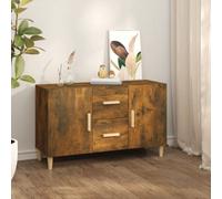 Vidaxl Sideboard Smoked Oak 100X36X60 Cm Engineered Wood