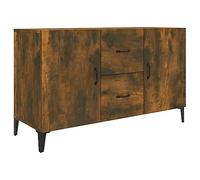 vidaXL Sideboard Smoked Oak 100x36x60 cm Engineered Wood