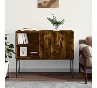 vidaXL Sideboard Smoked Oak 100x40x79.5 cm Engineered Wood