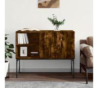 vidaXL Sideboard Smoked Oak 100x40x79.5 cm Engineered Wood