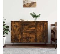 vidaXL Sideboard Smoked Oak 101.5x35x70 cm Engineered Wood