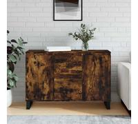 Vidaxl Sideboard Smoked Oak 101.5X35X70 Cm Engineered Wood