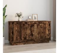 Vidaxl Sideboard Smoked Oak 102X35X55 Cm Engineered Wood