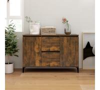 vidaXL Sideboard Smoked Oak 102x35x70 cm Engineered Wood