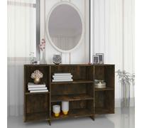 vidaXL Sideboard Smoked Oak 120x30x75 cm Engineered Wood UK HOT