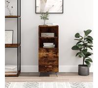 (smoked oak) vidaXL Sideboard Storage Cabinet Cupboard Side Cabinet White Engineered Wood