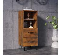 vidaXL Sideboard Smoked Oak Engineered Wood Cabinet Home Organiser Cupboard
