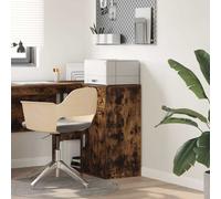 vidaXL Sideboard Smoked oak 38 x 34.5 x 75 cm Engineered wood