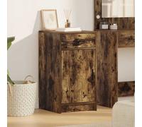 vidaXL Sideboard Smoked oak 40 x 40.5 x 75 cm Engineered wood