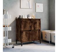Vidaxl Sideboard Smoked Oak 60X35X70 Cm Engineered Wood, Brown
