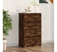 Vidaxl Sideboard Smoked Oak 60X35X98.5 Cm Engineered Wood