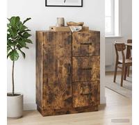 vidaXL Sideboard Smoked Oak 66 x 34.5 x 87 cm Engineered Wood