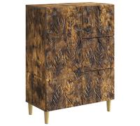 vidaXL Sideboard Smoked Oak 66 x 34.5 x 90 cm Engineered Wood