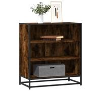 vidaXL Sideboard Smoked Oak 68x35x76 cm Engineered Wood and Metal