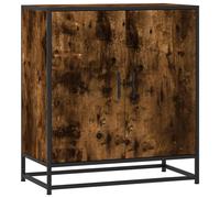 vidaXL Sideboard Smoked Oak 68x35x76 cm Engineered Wood and Metal