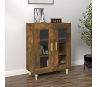 vidaXL Sideboard Smoked Oak 69.5x34x90 cm Engineered Wood