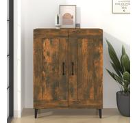 vidaXL Sideboard Smoked Oak 69.5x34x90 cm Engineered Wood