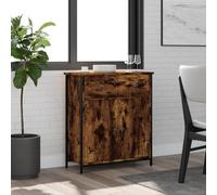 Vidaxl Sideboard Smoked Oak 70X30X80 Cm Engineered Wood