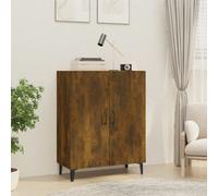 Vidaxl Sideboard Smoked Oak 70X34X90 Cm Engineered Wood