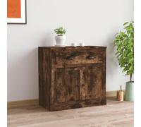 vidaXL Sideboard Smoked Oak 70x35.5x67.5 cm Engineered Wood