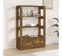 vidaXL Sideboard Smoked Oak 80x30x119.5 cm Engineered Wood, Brown