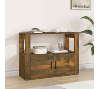 vidaXL Sideboard Smoked Oak 80x30x60 cm Engineered Wood UK HOT