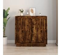 vidaXL Sideboard Smoked Oak 80x34x75 cm Engineered Wood