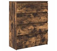 vidaXL Sideboard Smoked Oak 80x35x99 cm Engineered Wood storage cabinet