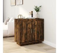 vidaXL Sideboard Smoked Oak 80x40x75 cm Engineered Wood NEW