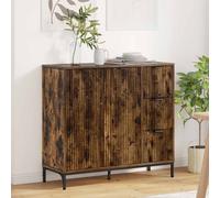 vidaXL Sideboard Smoked Oak 89.5 x 33 x 82 cm Engineered Wood