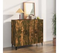 Vidaxl Sideboard Smoked Oak 90X34X80 Cm Engineered Wood
