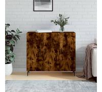 vidaXL Sideboard Smoked Oak 90x34x80 cm Engineered Wood